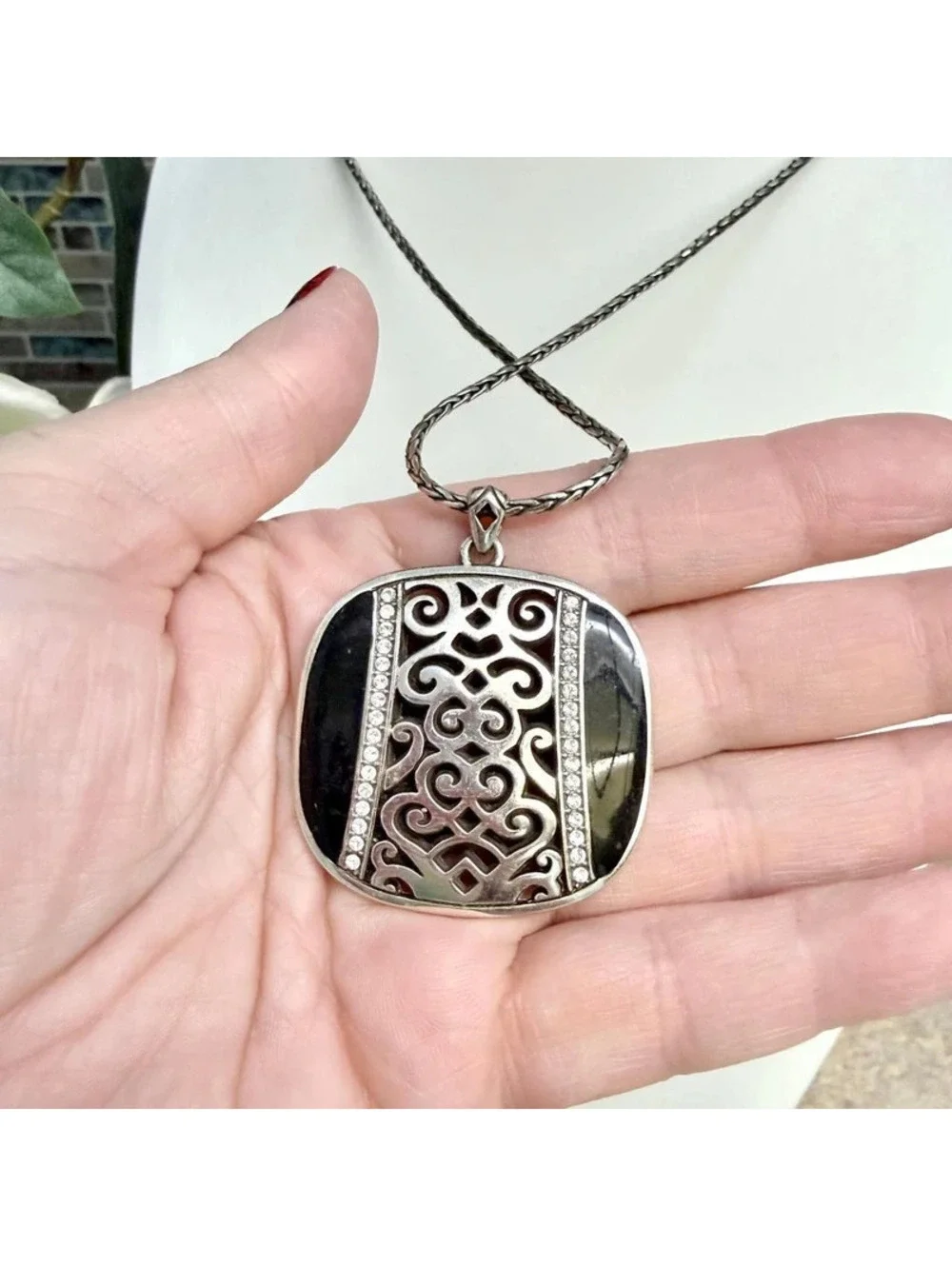 Brighton Shadow Play Reversible Pendant Necklace
